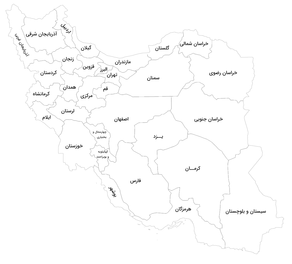 نقشه ایران